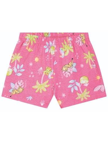 Conjunto Infantil de Verão com Estampa Tropical