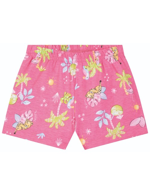 Conjunto Infantil de Verão com Estampa Tropical