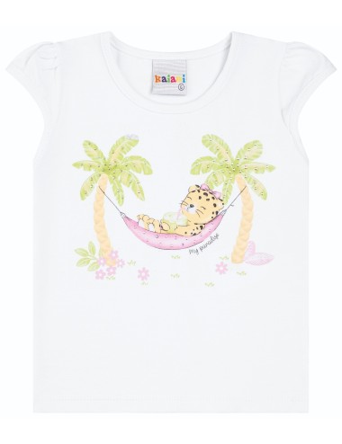 Conjunto Infantil de Verão com Estampa Tropical