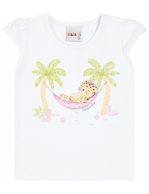Conjunto Infantil de Verão com Estampa Tropical