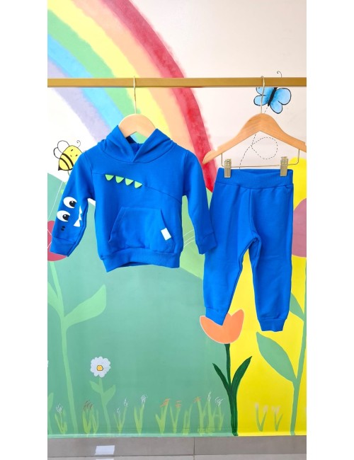 Conjunto Infantil Dinossauro Azul Mega Aventura 🦖