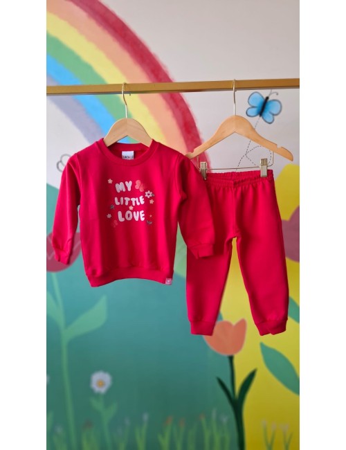 Conjunto Infantil My Little Love Felpado