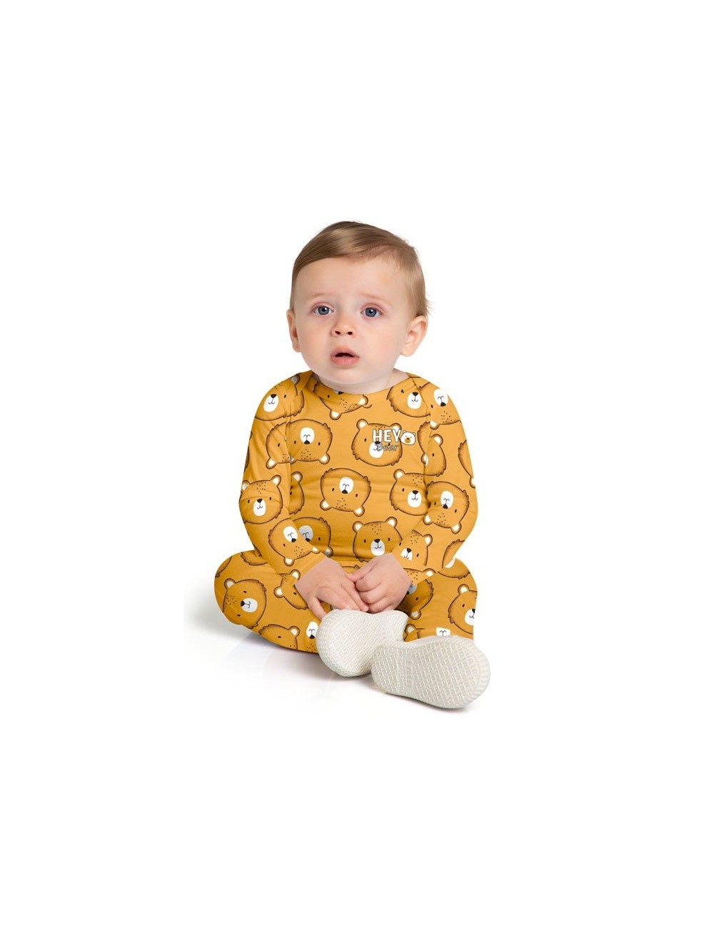 Macacão Infantil “Hey Bear” 🐻✨