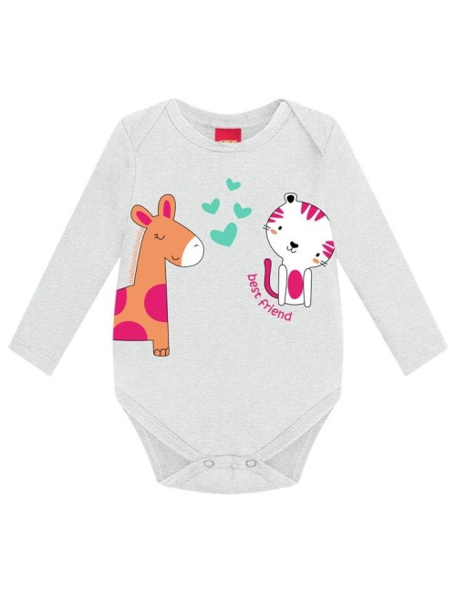 Conjunto Infantil "Melhores Amigos" 🦒🐅❤️