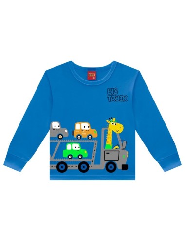 Camiseta Infantil Manga Longa Big Truck 🚛🐾