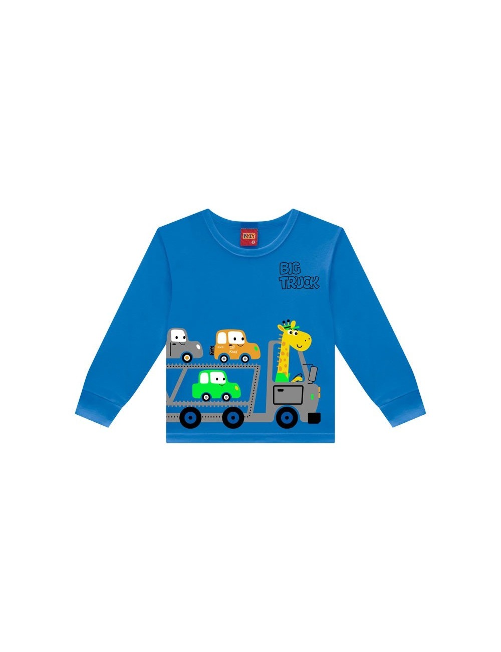 Camiseta Infantil Manga Longa Big Truck 🚛🐾