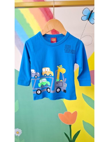 Camiseta Infantil Manga Longa Big Truck 🚛🐾