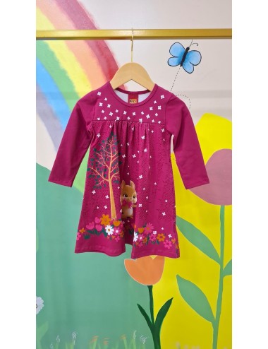 Vestido Infantil Esquilo Encantado 🌟🐿️