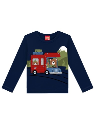 Conjunto de Pijama Infantil Explorador 🐻🚗