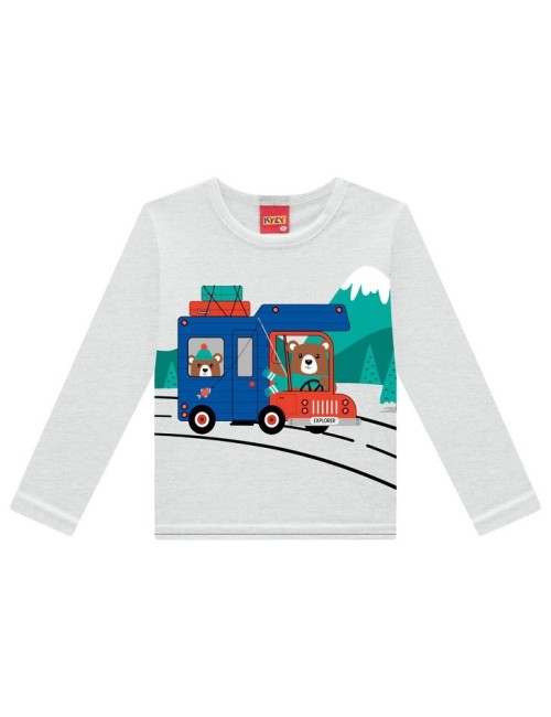 Conjunto de Pijama Infantil Explorador 🐻🚗