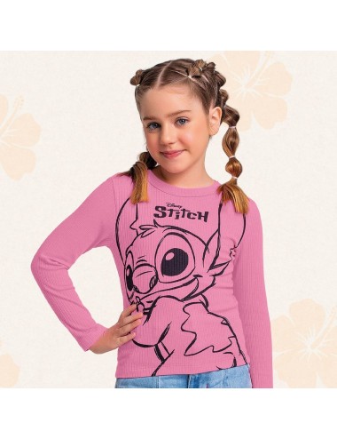 Camiseta Infantil Disney Stitch 🐾💙