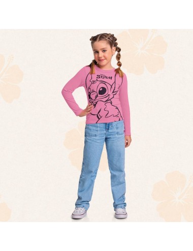 Camiseta Infantil Disney Stitch 🐾💙