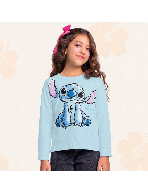 Camiseta Infantil Disney Lilo & Stitch 🐾🌴
