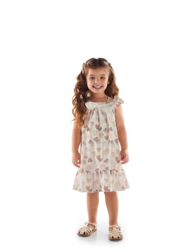 Vestido Infantil Corações Mágicos 💖👗
