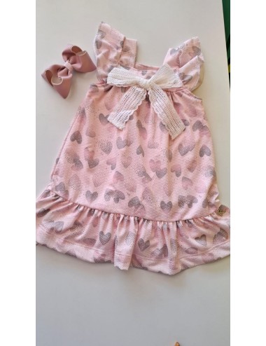 Vestido Infantil Corações Mágicos 💖👗