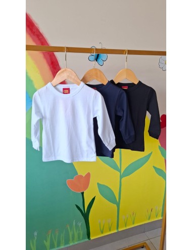 Camiseta Infantil Kyly Manga Longa Branco