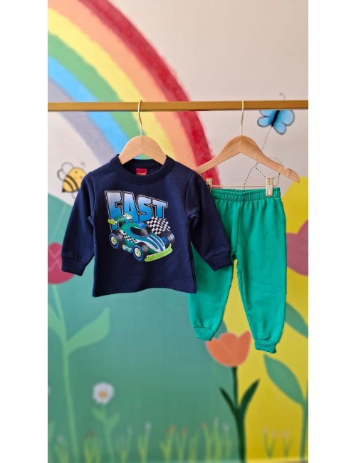 Conjunto Infantil Menino Carrinho Fast