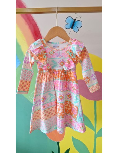 ✨ Vestido Manga Longa Patchwork – Conforto e Charme para os Dias Fresquinhos! ✨