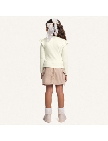✨ Blusa Manga Longa Canelada – Elegância e Delicadeza para as Pequenas! ✨