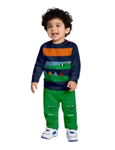 Conjunto Infantil Menino Crocodilo Divertido