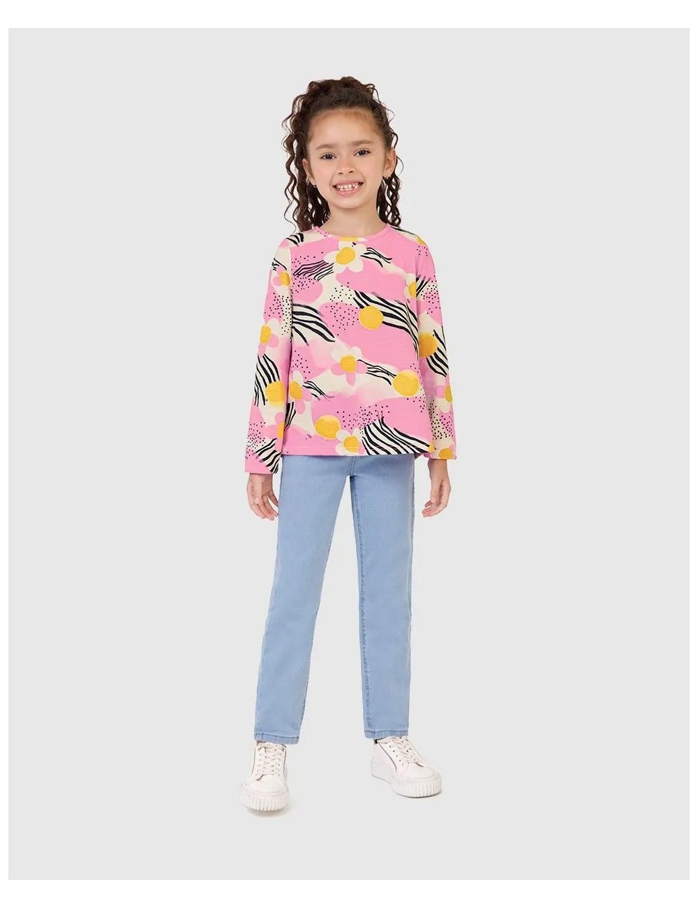 Blusa Infantil Feminina Manga Longa