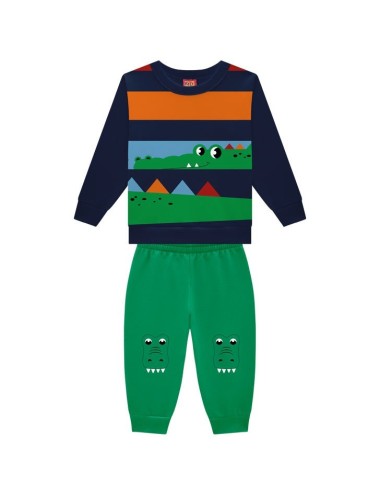 Conjunto Infantil Menino Crocodilo Divertido
