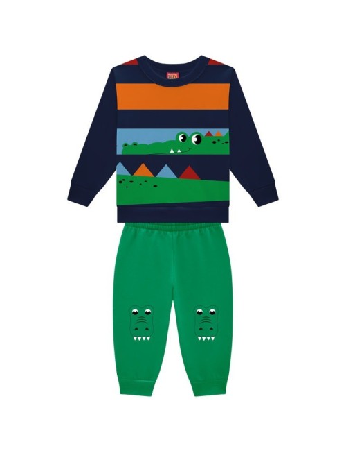 Conjunto Infantil Menino Crocodilo Divertido