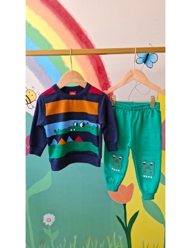 Conjunto Infantil Menino Crocodilo Divertido