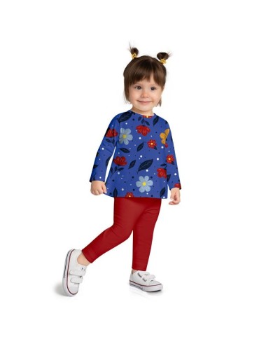 Conjunto Infantil Estampado – Blusa e Legging