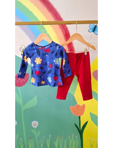 Conjunto Infantil Estampado – Blusa e Legging