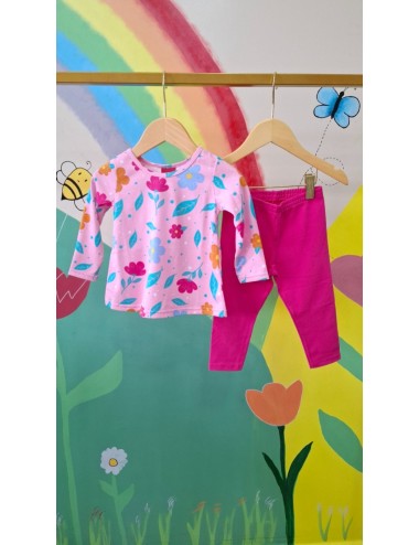 Conjunto Infantil Estampado – Blusa e Legging