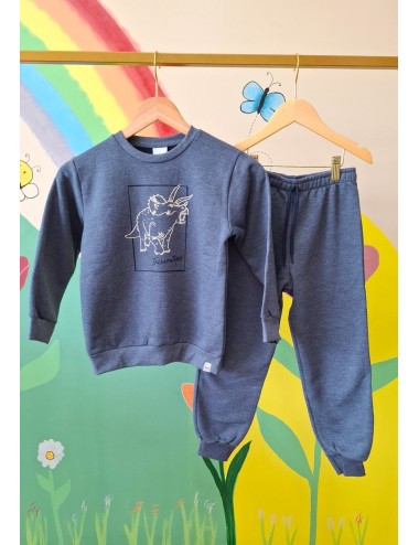 🦖 Conjunto Infantil Moletom Peluciado - Estampa Puff de Dinossauro 🦖