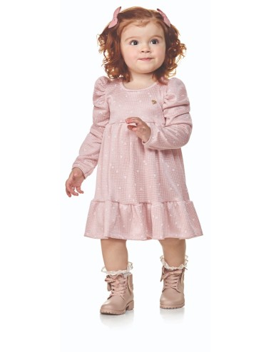 Vestido Infantil Rosa 💕👗👢