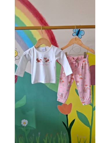 🦊💖 Conjunto Infantil Feminino – Raposinhas Encantadas