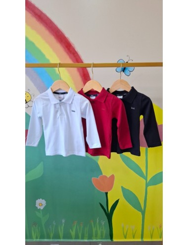 🩵Camisa Polo Infantil Manga Longa 🩵