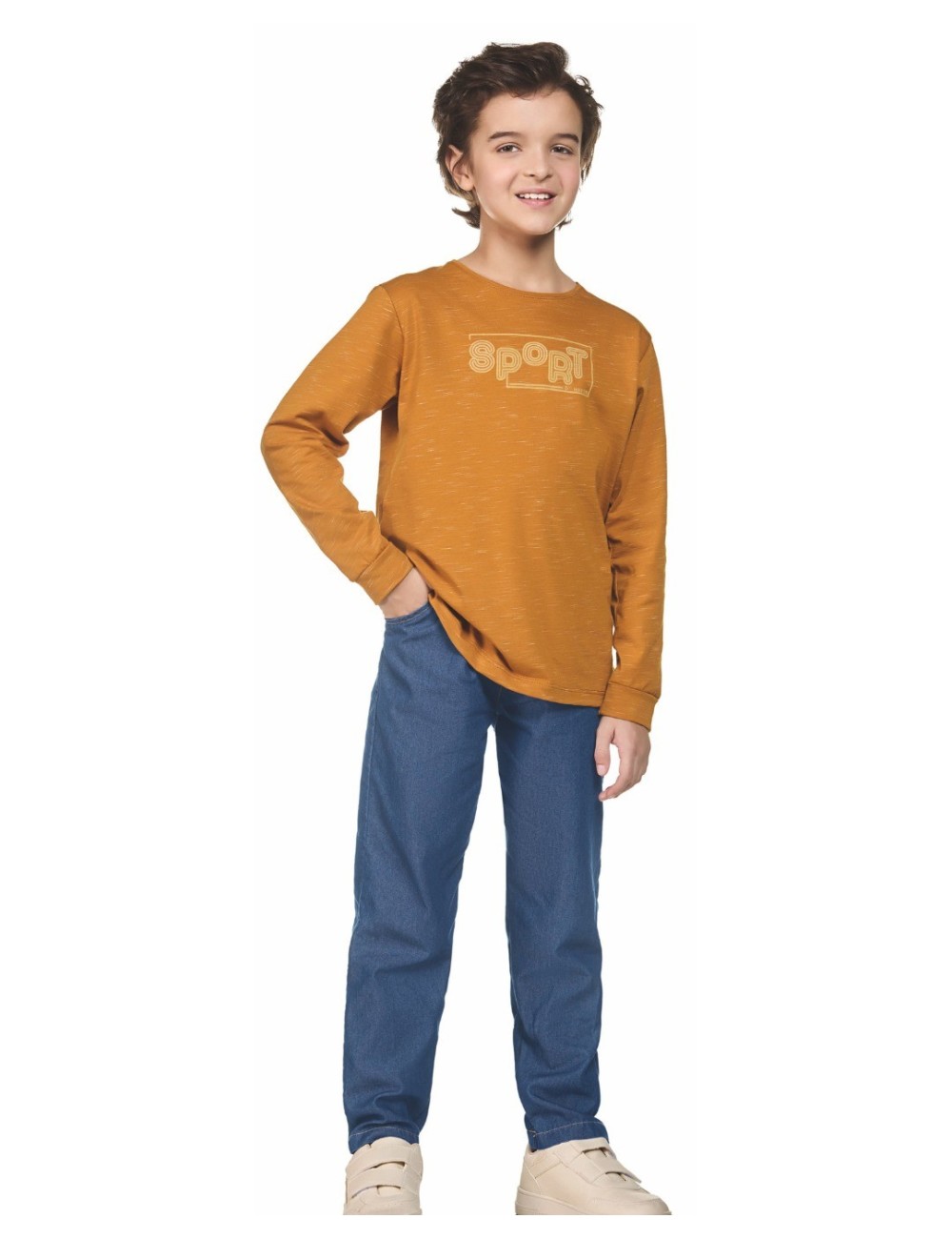 Camiseta Infantil Manga Longa Tiny Joy