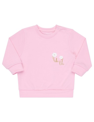 Conjunto Infantil Casaco Molecotton e Calça Canelada com Flozinha
